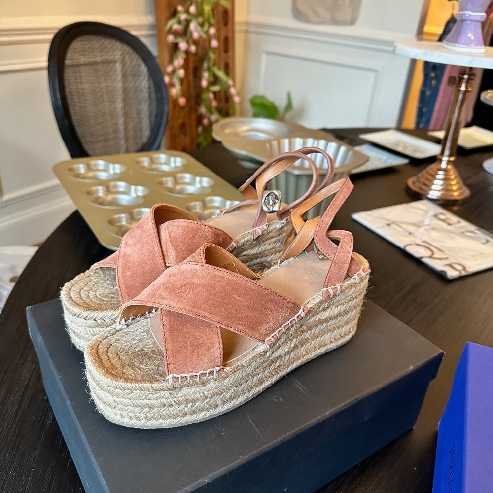 Rag & Bone Hera Espadrille Wedge Sandal (Women) Worn Once, Like New